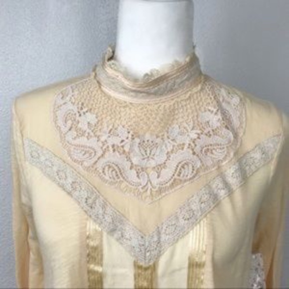 Free people high neck embroidered blouse - Picture 2 of 7